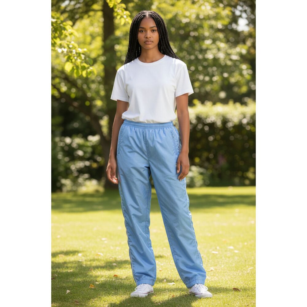 Ralph Lauren Petite Blue Track Pants Women's P/P Activewear Windbreaker Lined